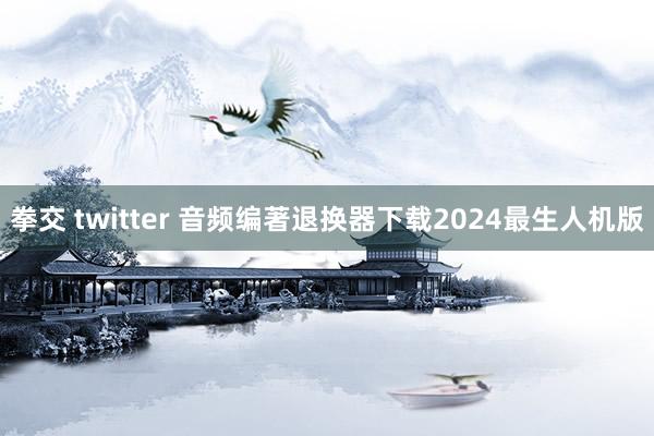 拳交 twitter 音频编著退换器下载2024最生人机版